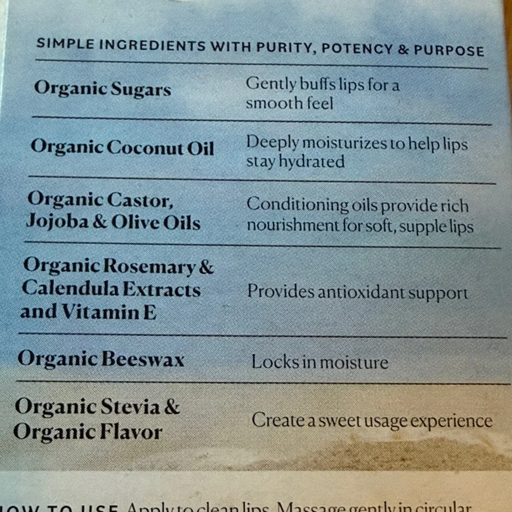 NIB Sky Organics Sugar Lip Scrub brown sugar & coconut oil soft smooth lips (3)